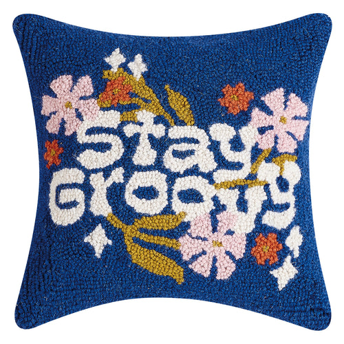 Elizabeth Olwen Stay Groovy Throw Pillow