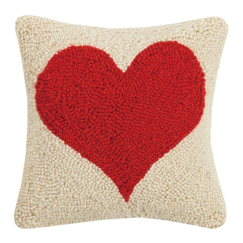 Red Heart Hook Throw Pillow