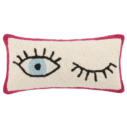 Wink Wink Hook Throw Pillow