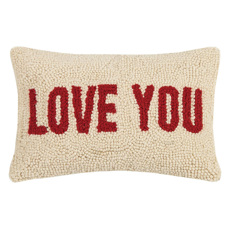 Love You Hook Throw Pillow