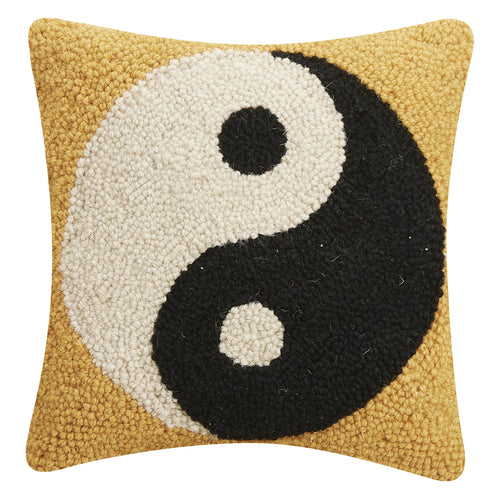 Ying Yang Crew Hook Throw Pillow