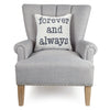 Forever and Always Hook Throw Pillow