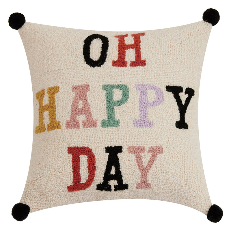 Yvonne Ellen Oh Happy Day Hook Throw Pillow