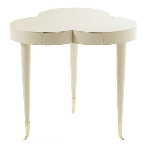 Jonathan Adler Flow Leather Trefoil Table