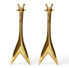 Jonathan Adler Brass Giraffe Andiron Set