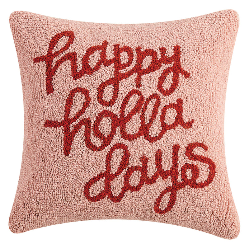 Ampersand Happy Holla Days Hook Throw Pillow