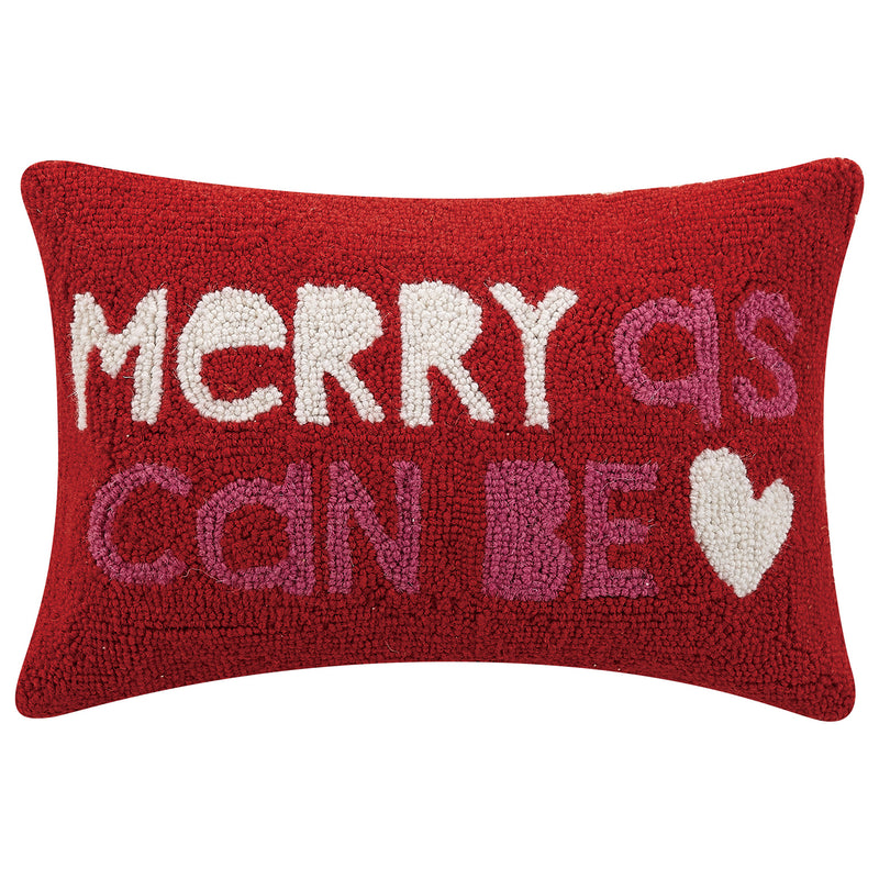 Merry as Can Be Hook Throw Pillow