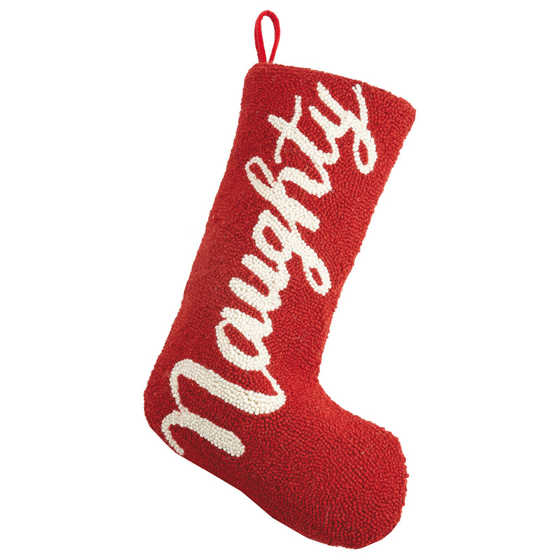 Naughty Red Hook Christmas Stocking