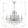 Crystorama Imperial 6-Light Chandelier