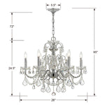 Crystorama Imperial 6-Light Chandelier