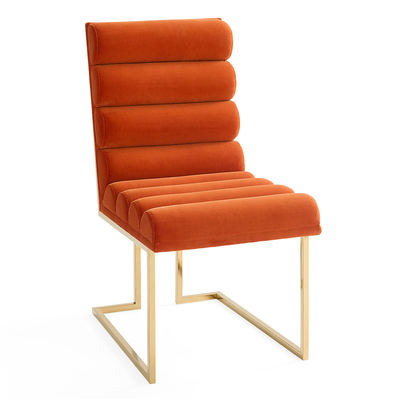 Jonathan Adler Goldfinger Channeled Dining Chair