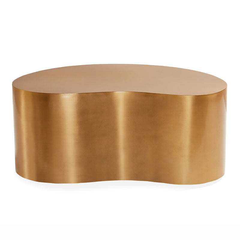 Jonathan Adler Brass Kidney Coffee Table