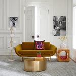 Jonathan Adler Brass Kidney Coffee Table