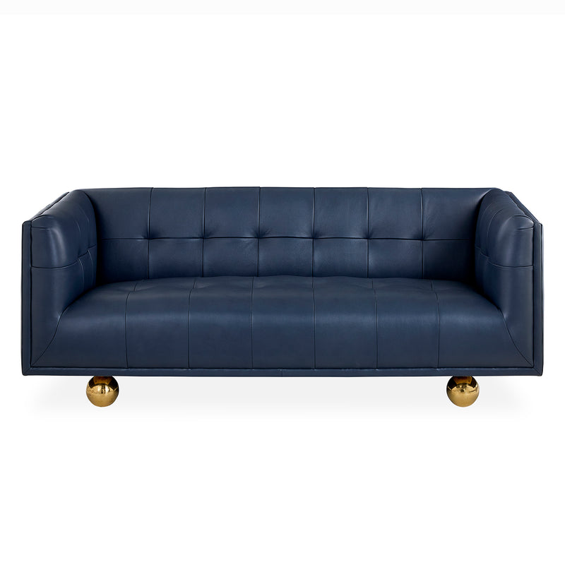 Jonathan Adler Claridge Leather Apartment Sofa