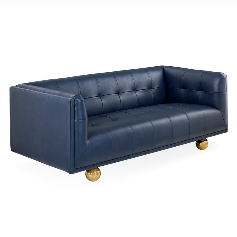 Jonathan Adler Claridge Leather Apartment Sofa