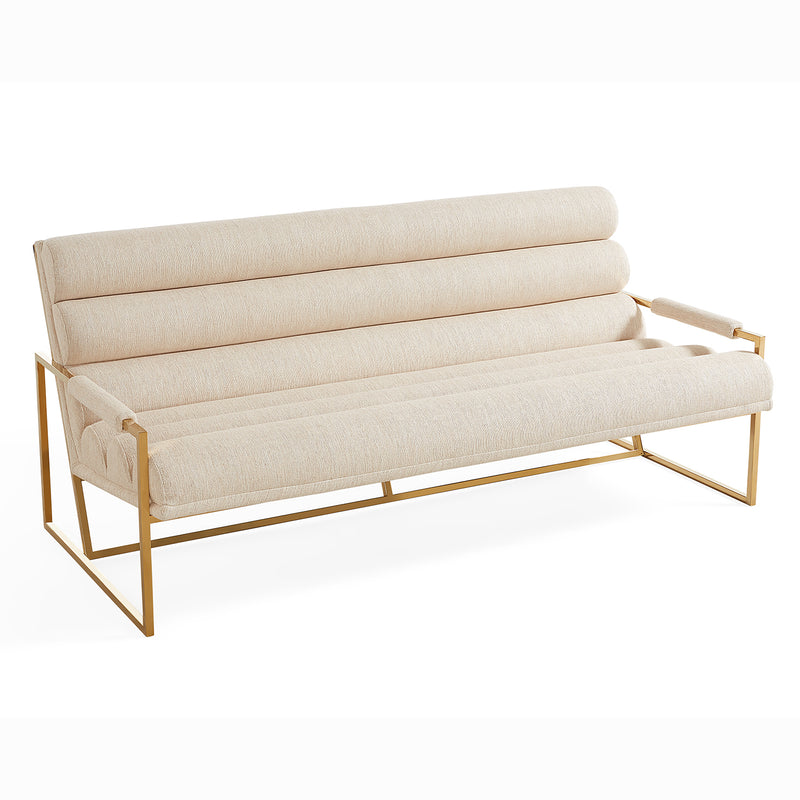 Jonathan Adler Channeled Goldfinger Apartment Sofa