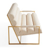 Jonathan Adler Channeled Goldfinger Apartment Sofa