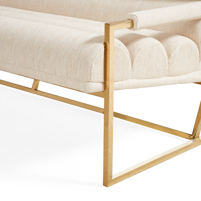 Jonathan Adler Channeled Goldfinger Apartment Sofa