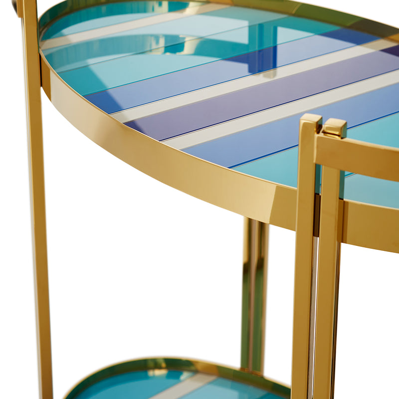 Jonathan Adler Ultramarine Bar Cart