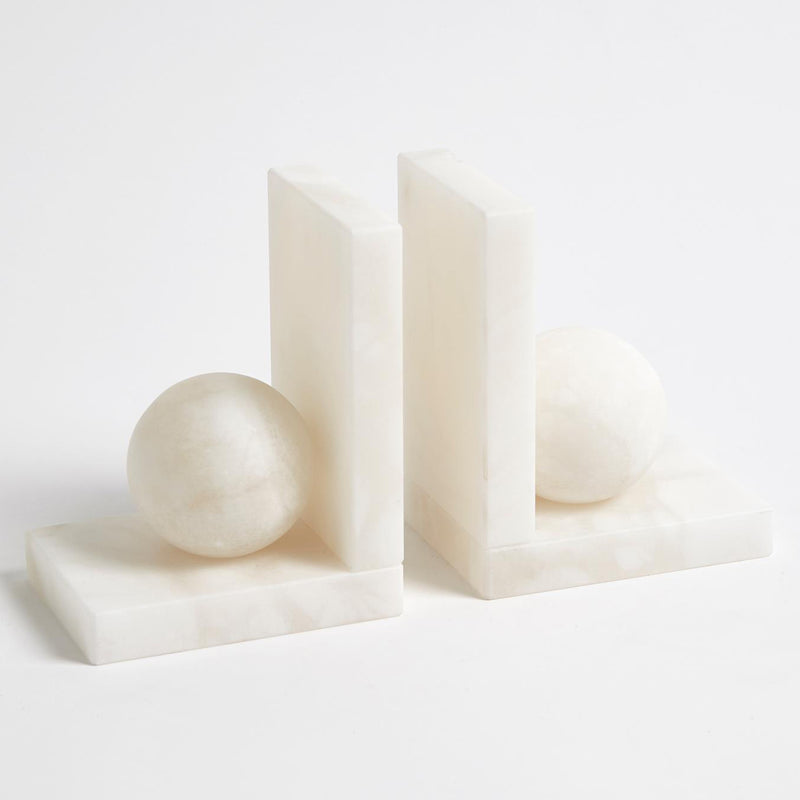 Global Views Alabaster Bookend Set