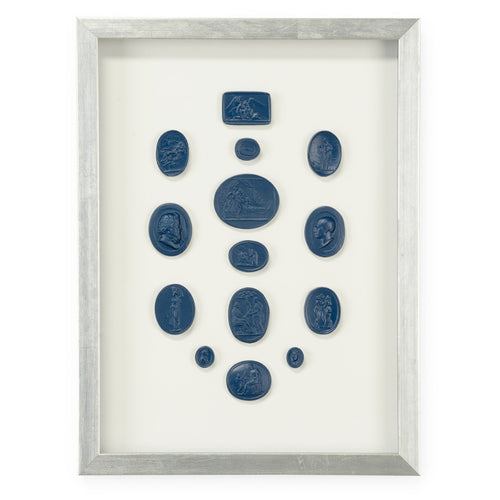 Chelsea House Intaglios Blue I Framed Wall Art