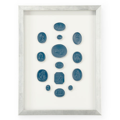 Chelsea House Intaglios Blue Ii Framed Wall Art