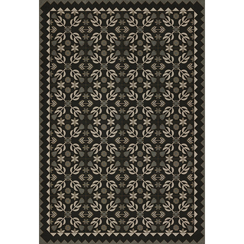 Floral Quilt - Awake At Night Vinyl Floorcloth