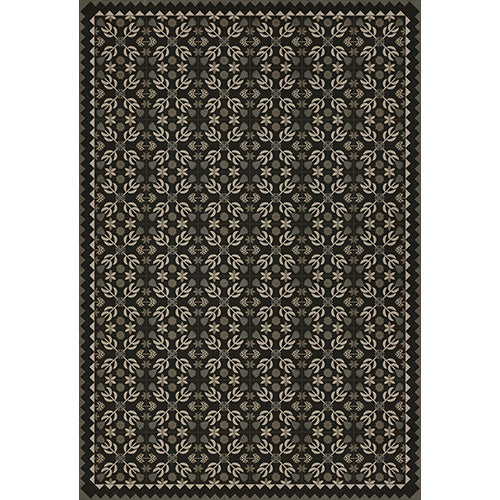 Floral Quilt - Awake At Night Vinyl Floorcloth