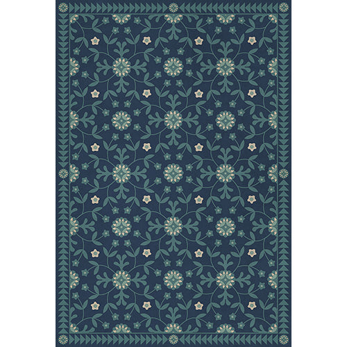 Whig Rose - Going Beyond the Seas Vinyl Floorcloth