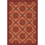 Whig Rose - The Flaming Heart Vinyl Floorcloth