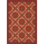 Whig Rose - The Flaming Heart Vinyl Floorcloth