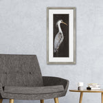 DeRice Heron on Black II Framed Art