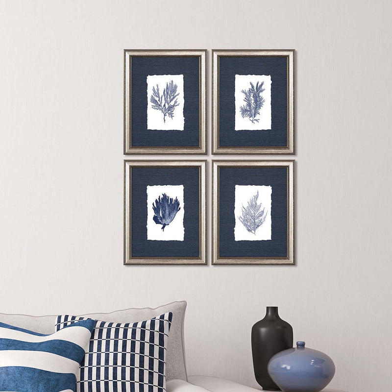 Coral Framed Art Set of 4