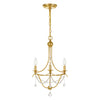 Crystorama Metro 3-Light Mini Chandelier