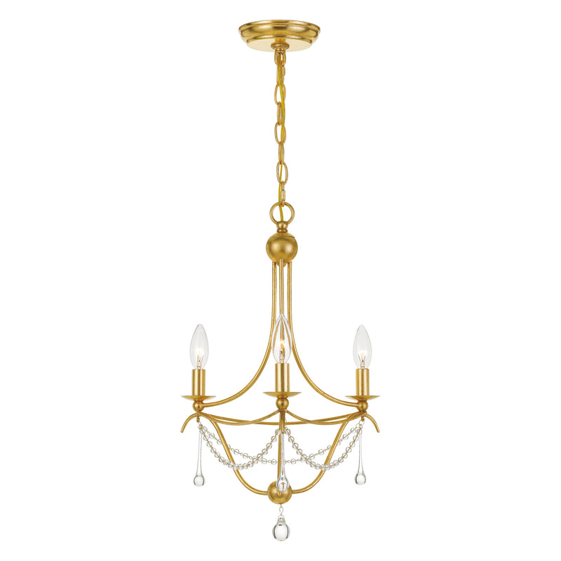 Crystorama Metro 3-Light Mini Chandelier