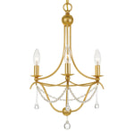 Crystorama Metro 3-Light Mini Chandelier