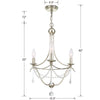 Crystorama Metro 3-Light Mini Chandelier