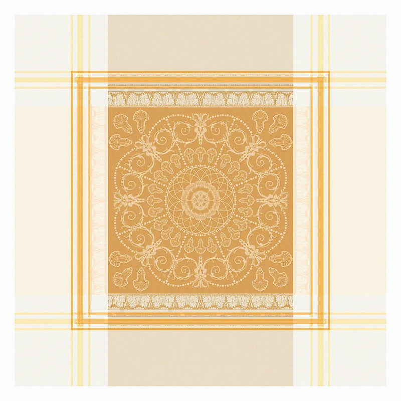 Garnier Thiebaut Galerie Royale Reflets Dor Jacquard Napkin Set Of 4