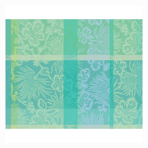 Garnier Thiebaut Mille Venusta Aqua Jacquard Placemat Set Of 4