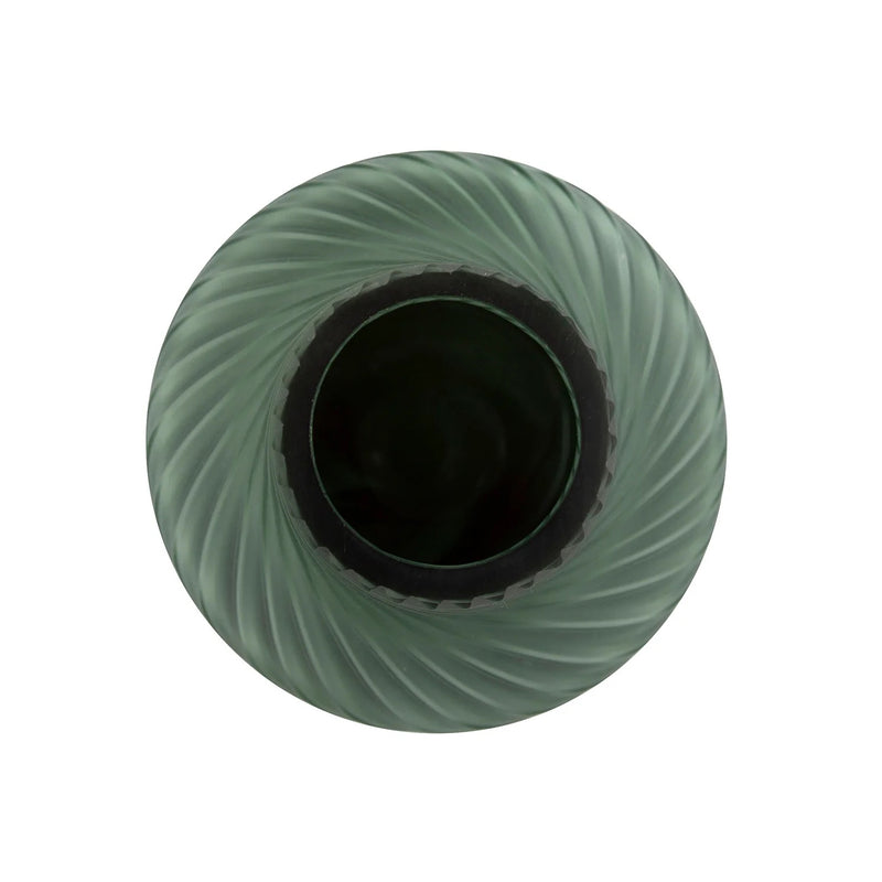 Teal Swirl Vase