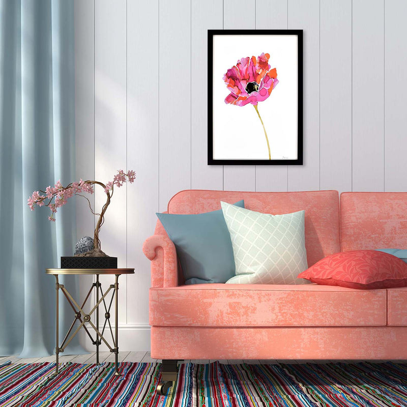 Mann Vivid Flower I Framed Art