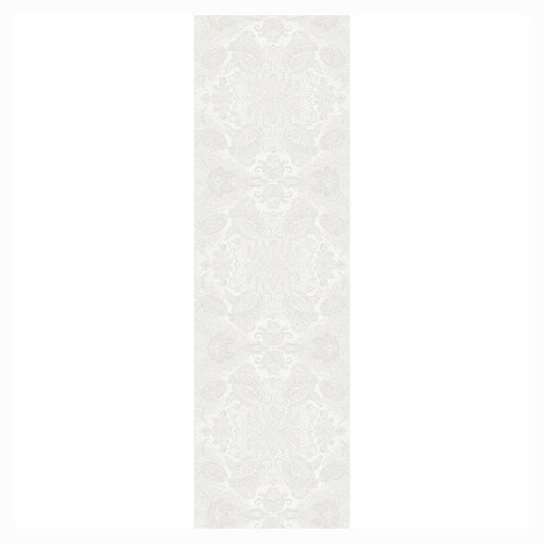 Garnier Thiebaut Mille Isaphire Blanc Jacquard Table Runner