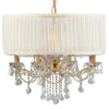 Crystorama Brentwood Drum Shade 12-Light Chandelier