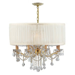 Crystorama Brentwood Drum Shade 12-Light Chandelier