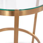 Brushed Brass Stainless Steel Side Table