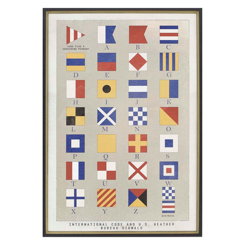 Hurd Nautical Flags Framed Art