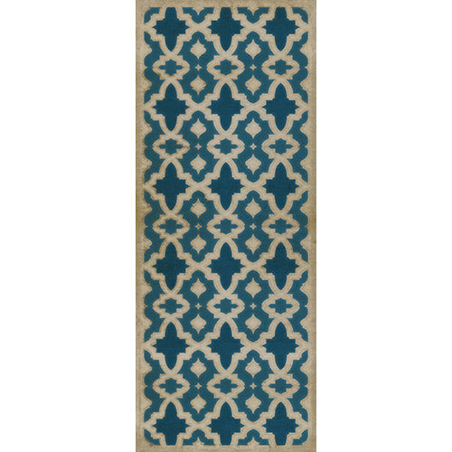 Pattern 31 - Blue Mosque Vinyl Floorcloth