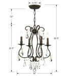 Crystorama Ashton 4-Light Mini Chandelier