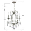 Crystorama Ashton 4-Light Mini Chandelier