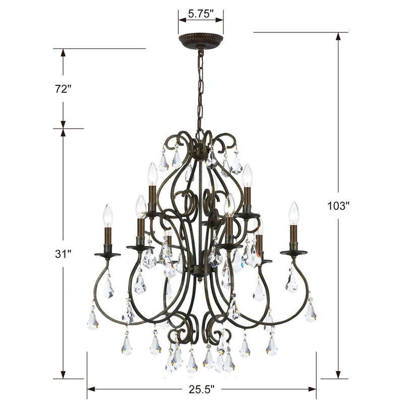 Crystorama Ashton 9-Light Chandelier